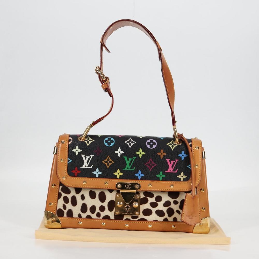 LOUIS VUITTON Monogram Multicolor Sac Dalmatian Bag Black M92825 LV Auth 134462V - Picture 12 of 16
